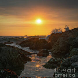 Rocky Inlet at Sunset by Ron Long Ltd Photography