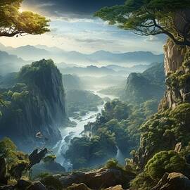 Rocky Mountain Valley by Land of Dreams