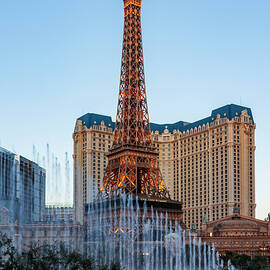 Romantic Paris Las Vegas at dusk by Tatiana Travelways