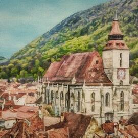 Rooftops of Brasov by Jeffrey Kolker