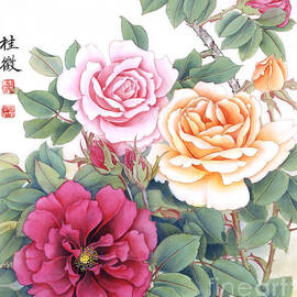 Roses - Rosa Rugosa And Aotearoa by Zhang Guizheng