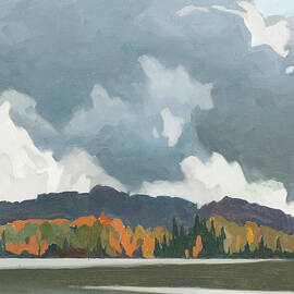 Rough Weather, Oxtongue Lake by A. J. Casson by Alfred Joseph A J Casson