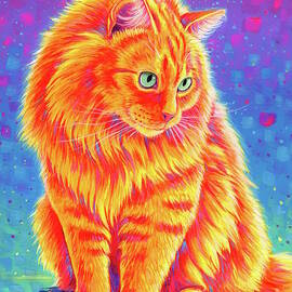 Rover the Orange Tabby Cat by Rebecca Wang