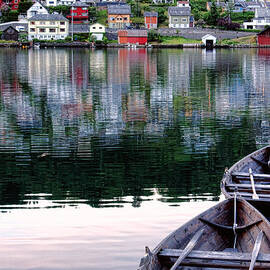 Row Boats in Norheimsund  by Olivier Le Queinec