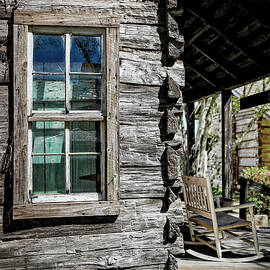 Rustic Cabin Black and White by Kelley King