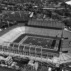 Rutgers Football Stadium NJ BW by Susan Candelario