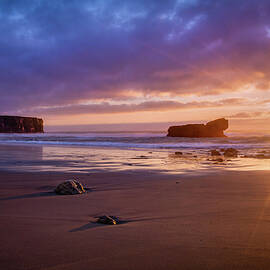 Sagres Golden Hour Sunset by Rebecca Herranen
