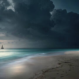 Sailing With Overcast Skies 2 by Gian Smith