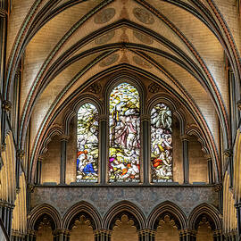 Salisbury Cathedral Stained Glass by Shirley Mitchell