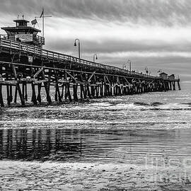 San Clemente Pier in Black and White by Abigail Diane Photography