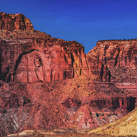 San Rafael Swell with Blue Sky, Utah by Abbie Matthews
