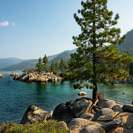 Sand Harbor Bay at Sunrise  by Ron Long Ltd Photography