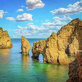 Sandstone Cliff Cove by Rebecca Herranen