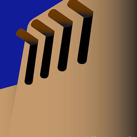 Santa Fe 4 Vigas Blue by Sam Brennan