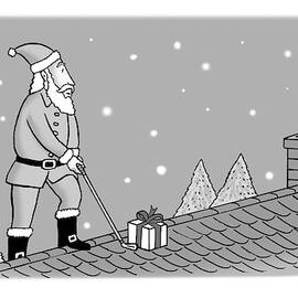 Santa's Golfing by Felipe Galindo