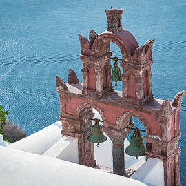 Santorini Bell Tower by Rebecca Herranen