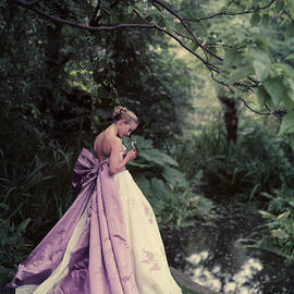 Sara Tufnell Holding a Songbird by Cecil Beaton