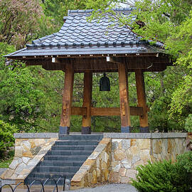 Sasebo Japanese Garden Bell Tower Albuquerque by Mary Lee Dereske