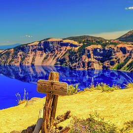 Scenic View of Crater Lake by Bruce Block