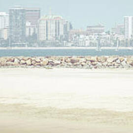 Seal Beach California LIfeguard Towers Panorama Photo by Paul Velgos