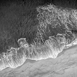 Seaside Shoreline NJ BW by Susan Candelario