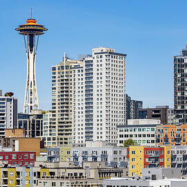 Seattle Skyline Sunny Day by Kelley King