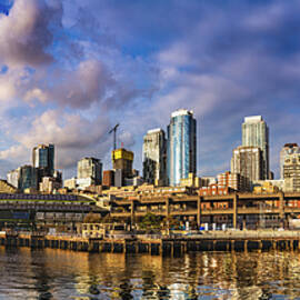 Seattle Waterfront Panorama 2019 by Tommy Farnsworth