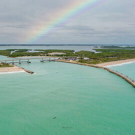 Sebastian Inlet Rainbow  by Veterans Aerial Media LLC