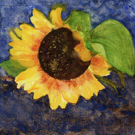 September Sunflower Birth Flower by Elizabeth Reich