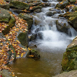 Serene Cascade at Smokey Hollow 1 by John Twynam