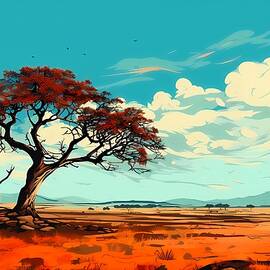 Serengeti Plains with a Pop-Art Filter by Andre Petrov
