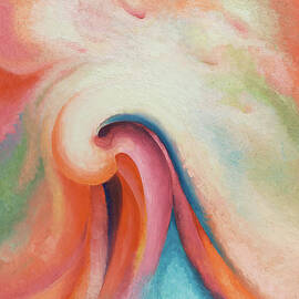 Series I. No 1 - Colorful modernist abstract painting by Georgia O'Keeffe by Georgia O'Keeffe