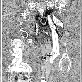 Shakespeare Hamlet illustrations by John Austen - Skull, cherub, masks by John Archibald Austen