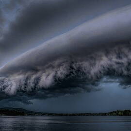Shelf Cloud Over Rothschild by Dale Kauzlaric