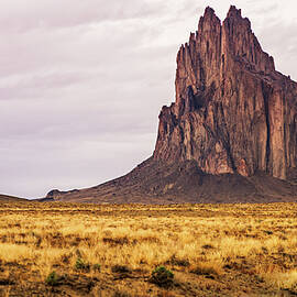 Shiprock New Mexico Photograph Enduring Silence Landscape by Robert Niemeier by Robert Niemeier