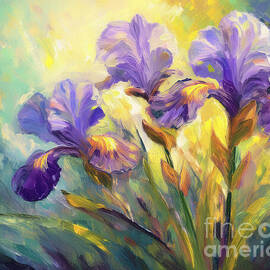 Siberian Iris Bud by Macro Abundance