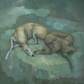 Sleeping Greyhounds by Steve Mitchell