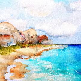 Sleeping Virgin by Carlin Blahnik CarlinArtWatercolor