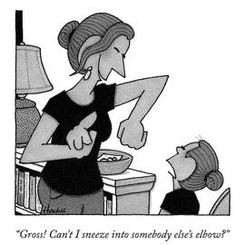 Sneezing Into The Elbow by William Haefeli