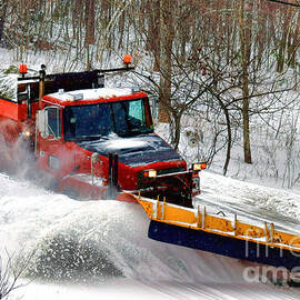 Snow Plowing by Olivier Le Queinec