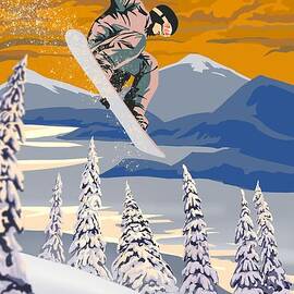 Snowboarder Air by Sassan Filsoof