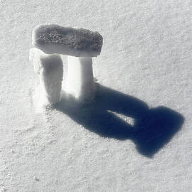 Snowhenge Shadow 1 by Richard Reeve