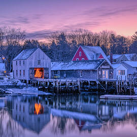 Snowy Morning in Cape Porpoise by Penny Polakoff
