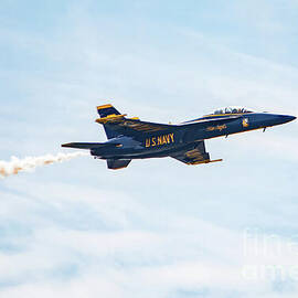 Solo Blue Angel Flyby by Jeff Saunders