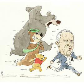 Sometimes Bobby, Jr., Gets the Bear by Barry Blitt