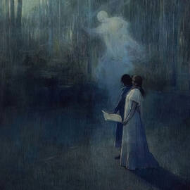 The Forgetting of Passions Framed Canvas Print by Jean Delville