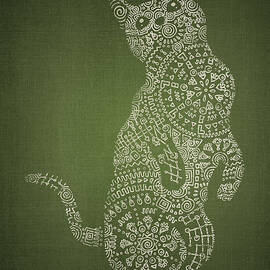 Sorcerous Green Cat by Ema Paraschiv