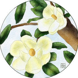 Southern Magnolias by Snow Iris Studio