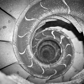 Spiral Staircase by Antoni Gaudi in Barcelona Spain by Stefano Senise