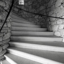 Spiral Staircase in Stone Tower by Susan Candelario